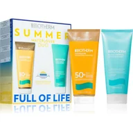 Zestawy kosmetyków damskich - Zestaw do pielęgnacji twarzy Biotherm Summer Full Of Life Mleczko przeciwsłoneczne SPF50 200 ml + Mleczko po opalaniu 200 ml (3614274243123) - miniaturka - grafika 1