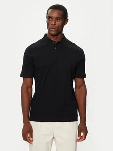 Selected Homme Polo 16094575 Czarny Regular Fit - Koszulki męskie - miniaturka - grafika 1
