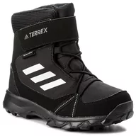 Buty trekkingowe damskie - Śniegowce adidas - Terrex Snow Cf Cp Cw K S80885 Cblack/Cwhite/Grefou - miniaturka - grafika 1