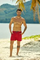 Kąpielówki męskie - BOKSERKI KĄPIELOWE HENDERSON 37833 HOOPER (kolor czerwony, rozmiar L) - miniaturka - grafika 1