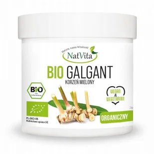 NatVita Bio Galgant korzeń mielony 250 g - Zdrowa żywność - miniaturka - grafika 1