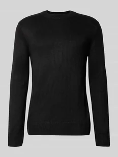 Sweter o kroju regular fit z prążkowanej dzianiny - Swetry męskie - miniaturka - grafika 1
