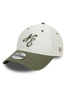 New Era Czapka z daszkiem Linen Script 920 Ne 60503545 Écru - Czapki męskie - miniaturka - grafika 1