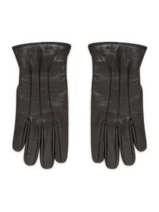 Jack&Jones Rękawiczki Męskie Jacmontana Leather Gloves Noos 12125090 Czarny - Rękawiczki - miniaturka - grafika 1