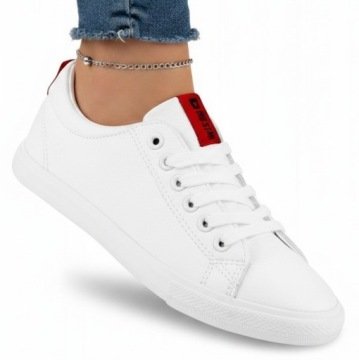 Trampki damskie Buty tenisówki z ekoskóry Big Star niskie białe DD274685 39
