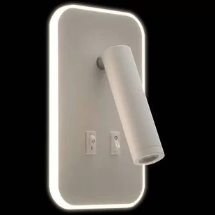 Ideus Kinkiet LAMPA ścienna OTELLO LED D 03723 metalowa OPRAWA tuba LED 6W 3000K + 3W 4000K regulowana biała 03723 - Lampy ścienne - miniaturka - grafika 1