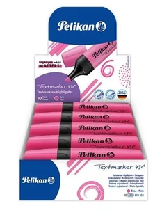 Pelikan Zakreślacz 490 różowy (10szt) - Zakreślacze - miniaturka - grafika 1