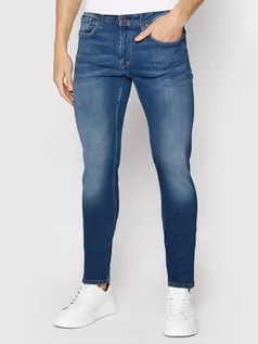 Spodnie męskie - Pepe Jeans Jeansy Finsbury PM206321 Niebieski Skinny Fit - grafika 1
