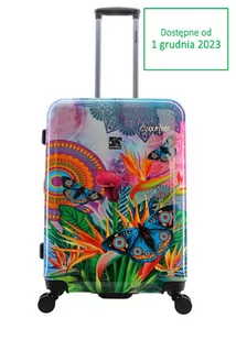Walizka średnia SAXOLINE BUTTERFLY Nature  M - Walizki - miniaturka - grafika 1