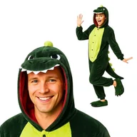 Stroje karnawałowe - Piżama Onesie Kigurumi Kostium Przebranie Dinozaur L: 165 - 175cm - miniaturka - grafika 1