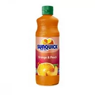 Syropy i koncentraty owocowe - Sunquick Koncentrat napoju brzoskwinia i pomarańcza 700 ml - miniaturka - grafika 1