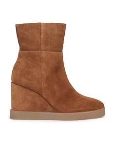 Geox Botki D Elidea Wedge D36VQB 00022 CD500 Brązowy - Botki damskie - miniaturka - grafika 1