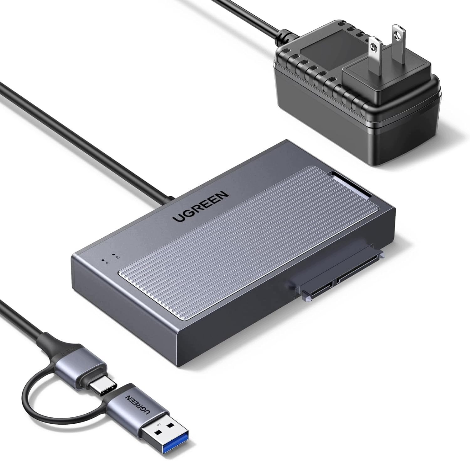 Kabel USB Ugreen D320 M.2 NVMe/SATA USB 3.2 USB–USB-C 75621EU