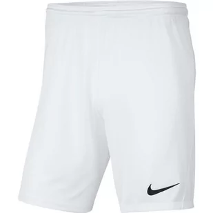 Nike, Spodenki piłkarskie, Park III BV6855 100, biały, rozmiar S - Piłka nożna - miniaturka - grafika 1