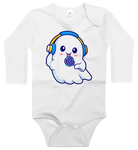 Body dziecięce Duszek Słuchawki Lizak Dzień Duszka Halloween 74/80 - Body dla niemowląt Body dziecięce Duszek Słuchawki Lizak Dzień Duszka Halloween 74/80 - Body dla niemowląt - miniaturka - grafika 1