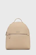 Plecaki - Trussardi plecak damski kolor beżowy mały gładki - miniaturka - grafika 1