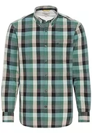 Koszule męskie - camel active Męska koszula w kratę z czystej bawełny, zielony, 3XL - miniaturka - grafika 1