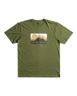 Koszulki męskie - Quiksilver Koszulka z krótkim rękawem męska QS Gradient Mountains SS XXL zielona - miniaturka - grafika 1
