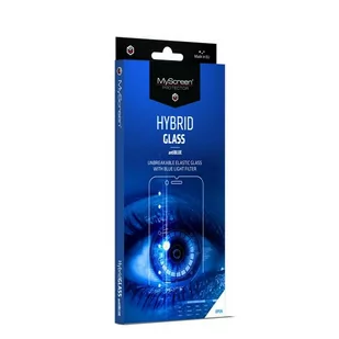 MYSCREEN Szkło hybrydowe Hybrid Glass Antiblue do Apple iPhone 12 Mini - Szkła hartowane na telefon - miniaturka - grafika 2