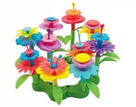Zabawki kreatywne - Zestaw Zabawek Do Budowania Ogrodu Kwiatów 56 Elementów - miniaturka - grafika 1
