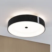 Lampy sufitowe - Paulmann Inteligentna lampa sufitowa Malika, możliwość ściemniania, aluminiowy / szary / cynkowy, salon / jadalnia, tkanina / materiał / jedwab, nowoczesny - miniaturka - grafika 1