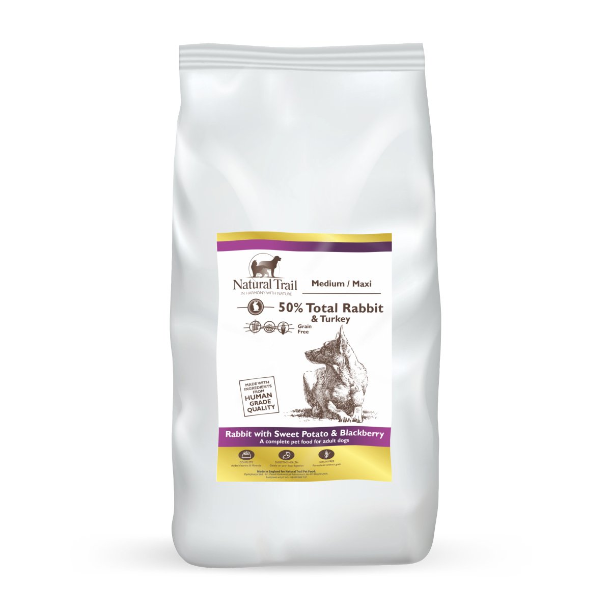 NATURAL TRAIL Rabbit Medium Breed 12kg królik