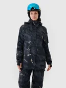 Kurtki narciarskie - Kurtka snowboardowa membrana 10000 damska 4F 4FWAW24TTJAF586-90A MULTICOLOR - miniaturka - grafika 1