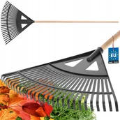 Grabie i motyki - GRABIE WACHLARZOWE GRABKI DO LIŚCI I TRAW OGRODOWE PLASTIKOWE CZARNE 580 MM - miniaturka - grafika 1