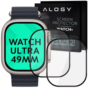 2x Elastyczne Szkło 3D Alogy Screen Protector Pro+ do Apple Watch Ultra 49mm Black - Akcesoria do smartwatchy - miniaturka - grafika 1