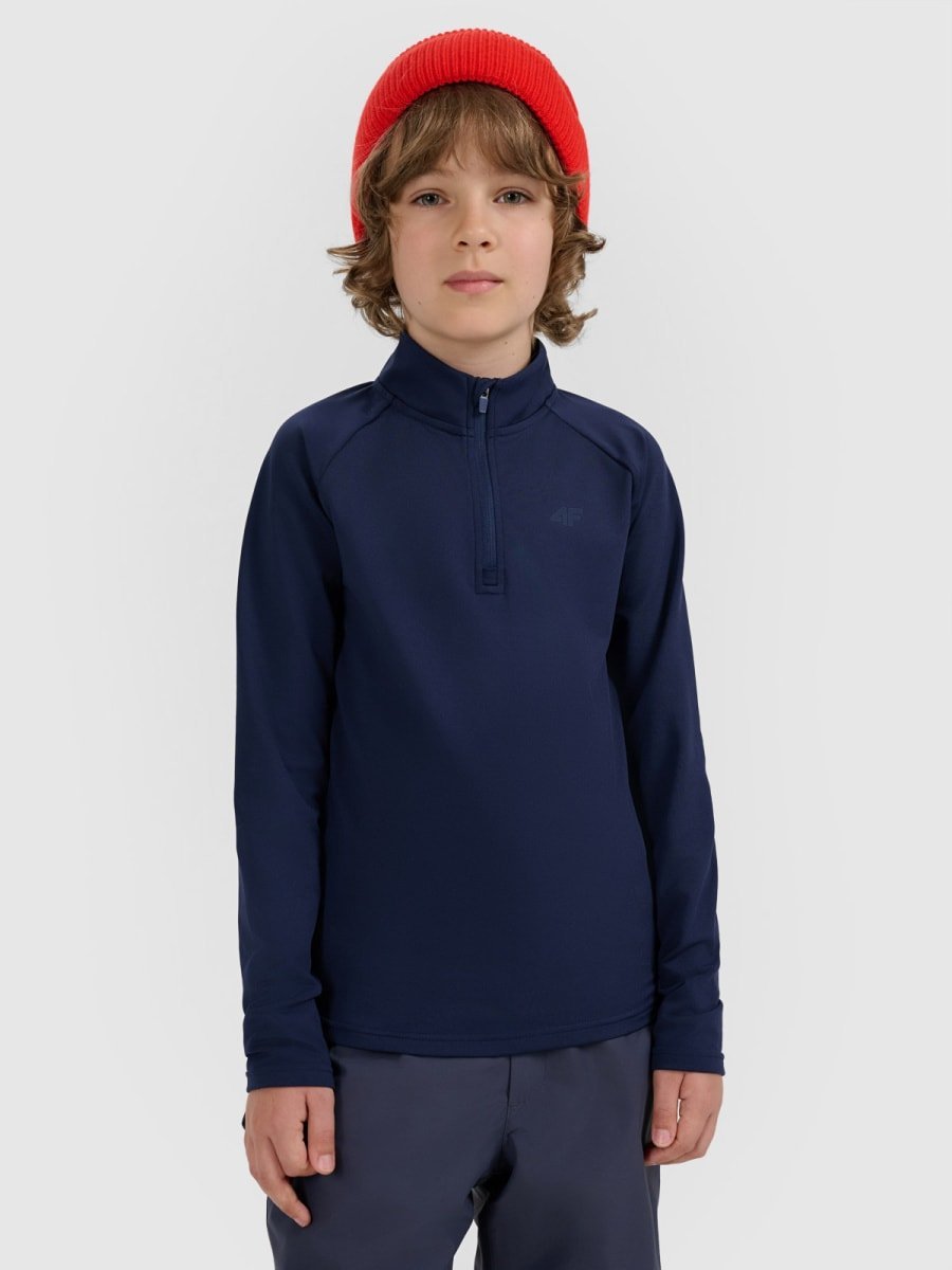 Bielizna termiczna ocieplana (góra) dziecięca 4F 4FJRAW25UBRUU115-31S Granatowy 146/152