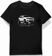 Koszulki męskie - Koszulka męska czarna z unikalnym stylem Jeep Grand Cherokee M - miniaturka - grafika 1