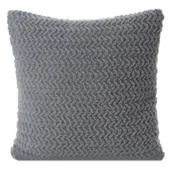 Poszewki na poduszki - Poszewka LARIS 45x45 srebrna - miniaturka - grafika 1