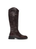 Kozaki damskie - Geox Kozaki D Tormalina D36VBG 000AA C6024 Brązowy - miniaturka - grafika 1