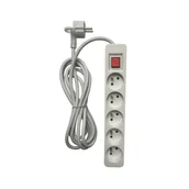 Przedłużacze i rozgałęźniki - HBF LEXMAN listwowy z wyłącznikiem 5x2P 3 m LEXMAN - miniaturka - grafika 1