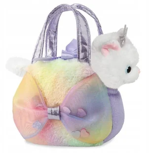 AURORA Fancy Pals plush toy cat in a bag, 20 cm - Maskotki i pluszaki - miniaturka - grafika 1