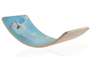 Deska równoważna KidiBoard balansująca do ćwiczeń sensomotorycznych dla dzieci Balance Board Surf - Dyski i twistery - miniaturka - grafika 1