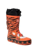 Buty dla chłopców - Regatta Kalosze Mudplay Jnr RKF649 Pomarańczowy - miniaturka - grafika 1