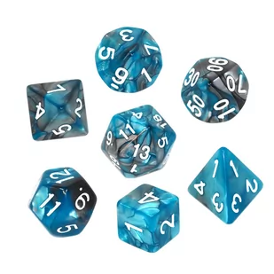 Rebel Komplet kości Rpg - Dwukolorowe - Akcesoria do gier planszowych - miniaturka - grafika 1