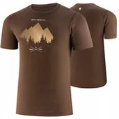 Koszulki męskie - SS1265M Koszulka męska z krótkim rękawem OUTDOOR WOOL PRO brązowy M - GÓRY 11 - miniaturka - grafika 1