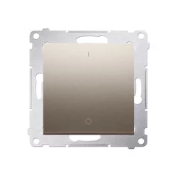 Kontakt Kontakt_Simon Łącznik dwubiegunowy (moduł) 10AX. 250V. szybkozłącza złoty mat DW2.01/44 - Wyłączniki światła i elektryczne - miniaturka - grafika 1