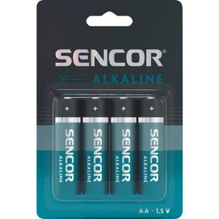 Bateria alkaliczna, AA (LR6), AA, 1.5V, Sencor, blistr, 4-pack - Baterie i akcesoria - miniaturka - grafika 1