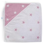 Okrycia kąpielowe dla dzieci - Ręcznik dla niemowlaka Stars Pink Melange 100x100 Ceba Baby - miniaturka - grafika 1