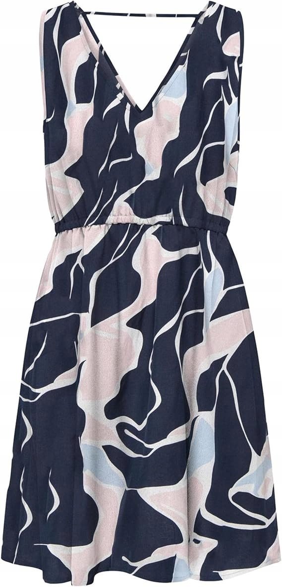 ONLY SUKIENKA LETNIA WZÓR DEKOLT SEREK MINI S 6BA