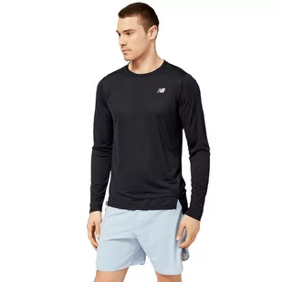 Koszulka New Balance MT23225BK - czarna - Koszulki sportowe męskie - miniaturka - grafika 1