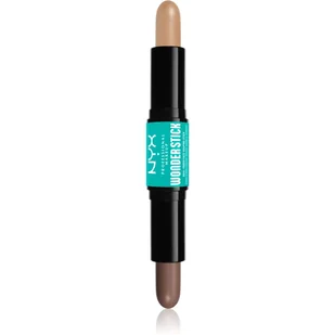 NYX Professional Makeup Wonder Stick Dual-Ended Face Shaping Stick 01 Fair - Bronzery i konturowanie twarzy - miniaturka - grafika 1