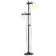 Lampy stojące - vidaXL Lampa podłogowa vidaXL Lampa podłogowa z 2 kloszami biała E27 żeliwo VidaXL 320586 - miniaturka - grafika 1