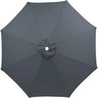 Parasole ogrodowe - Pokrowiec wymienny na parasol ogrodowy 2,7 m z 8 żebrami, z ochroną UV, szary, płótno parasola - miniaturka - grafika 1