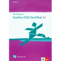 LektorKlett Mit Erfolg zum Goethe-Zertifikat B1 Testbuch z płytą CD - LektorKlett - Książki do nauki języka niemieckiego - miniaturka - grafika 1