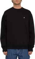 Bluzy męskie - bluza męska VOLCOM SINGLE STONE CREW Black - miniaturka - grafika 1