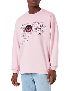 BOSS Męska bluza Salboart, Light/Pastel Pink683, M - Bluzy męskie - miniaturka - grafika 1